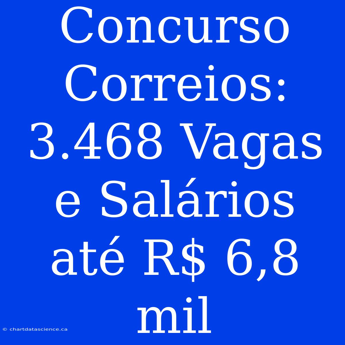 Concurso Correios: 3.468 Vagas E Salários Até R$ 6,8 Mil