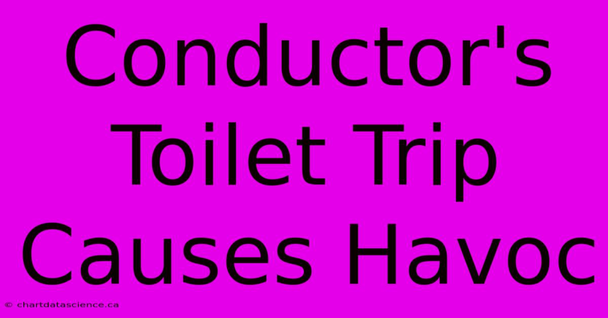 Conductor's Toilet Trip Causes Havoc