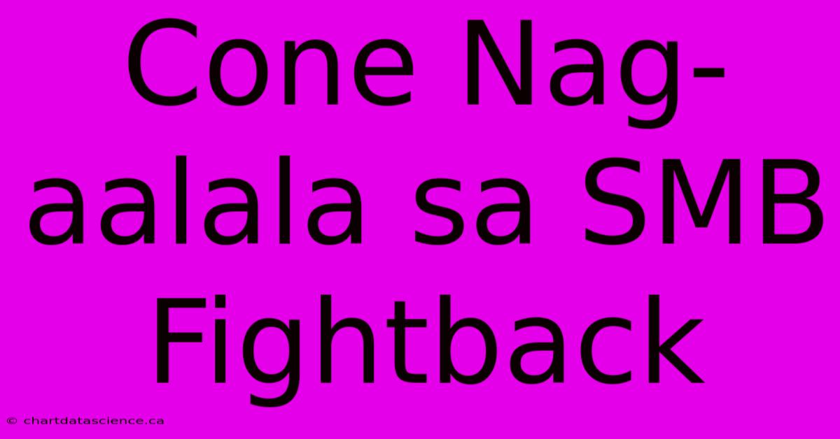 Cone Nag-aalala Sa SMB Fightback