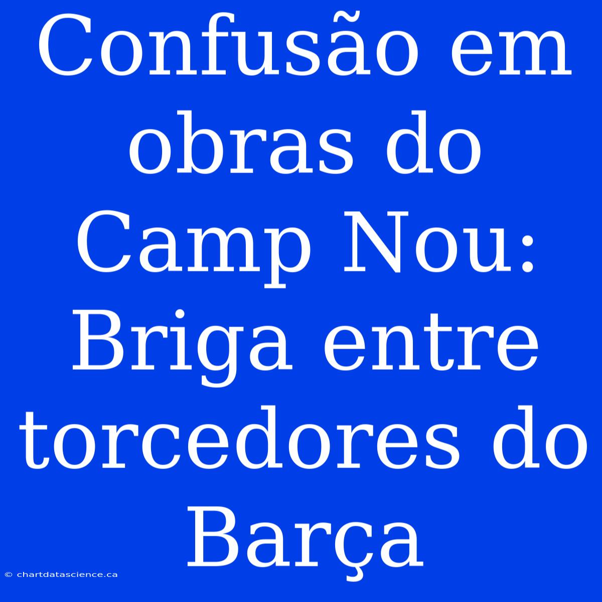 Confusão Em Obras Do Camp Nou: Briga Entre Torcedores Do Barça