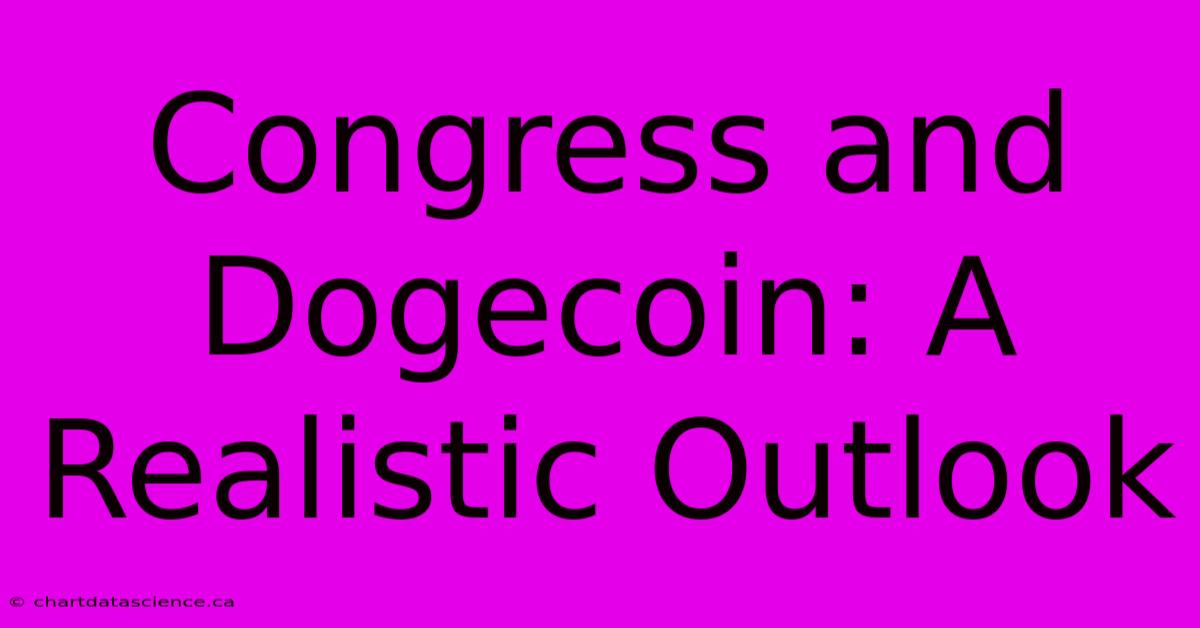 Congress And Dogecoin: A Realistic Outlook