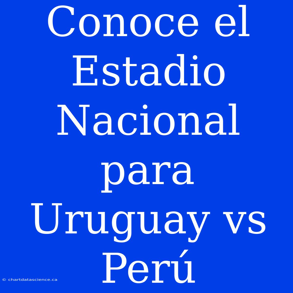 Conoce El Estadio Nacional Para Uruguay Vs Perú