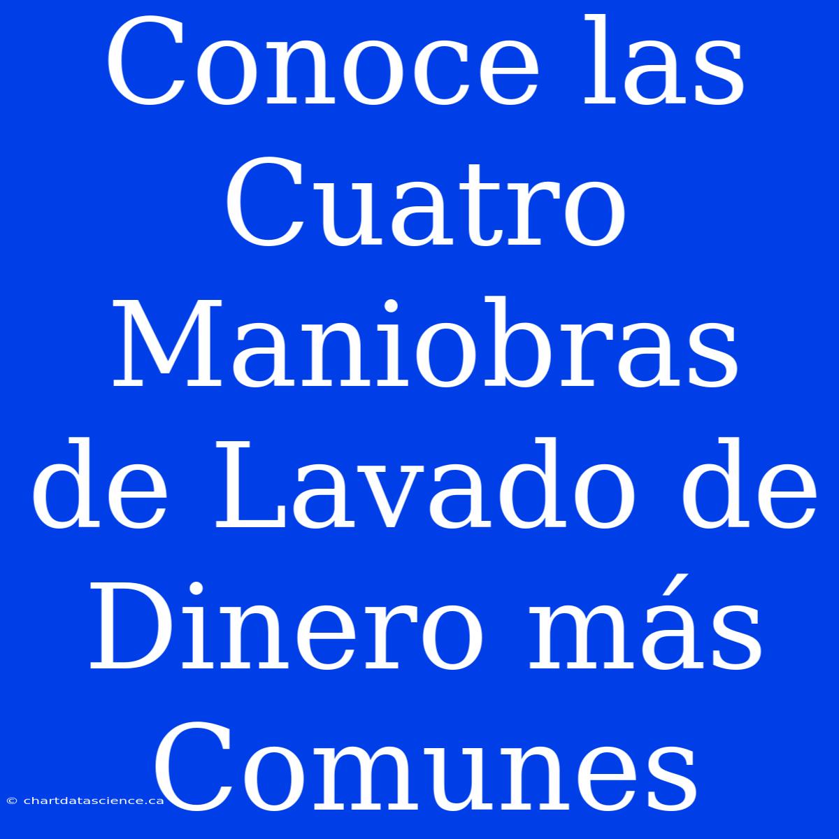 Conoce Las Cuatro Maniobras De Lavado De Dinero Más Comunes