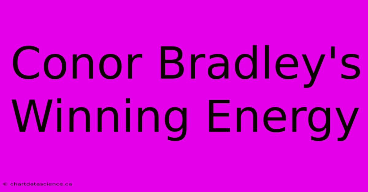 Conor Bradley's Winning Energy