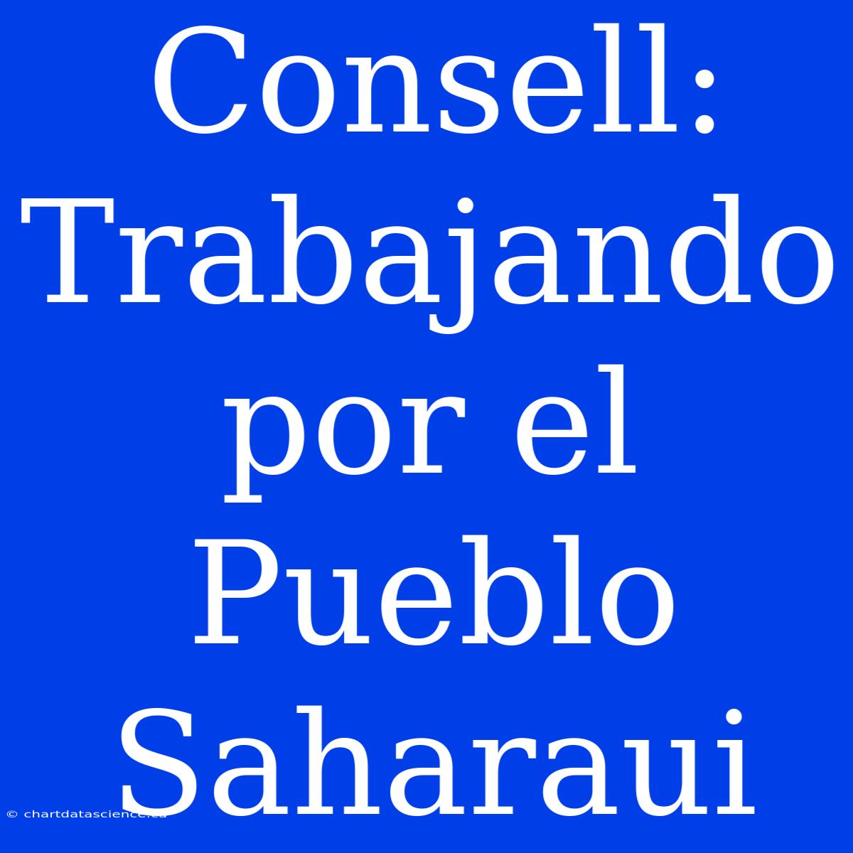 Consell: Trabajando Por El Pueblo Saharaui