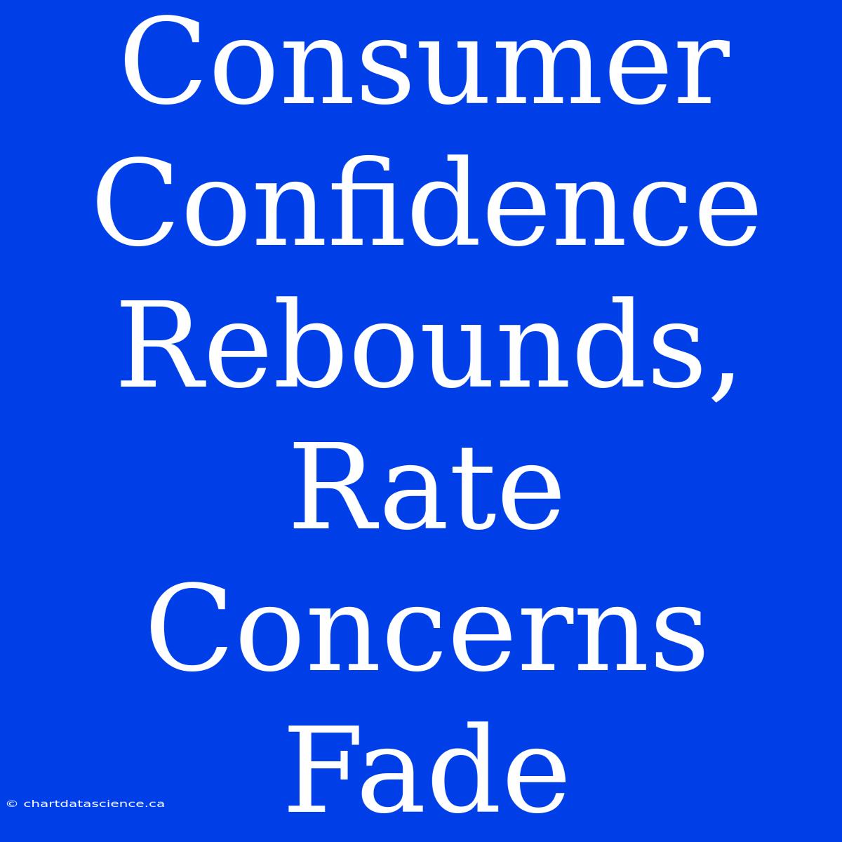 Consumer Confidence Rebounds, Rate Concerns Fade