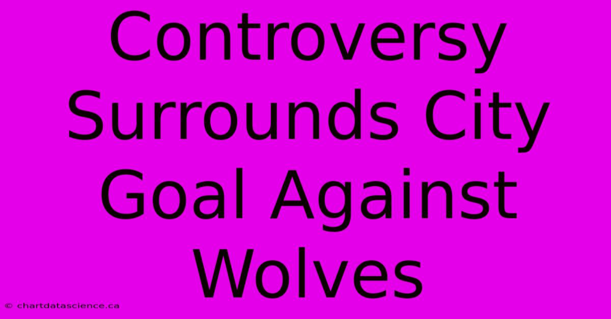 Controversy Surrounds City Goal Against Wolves