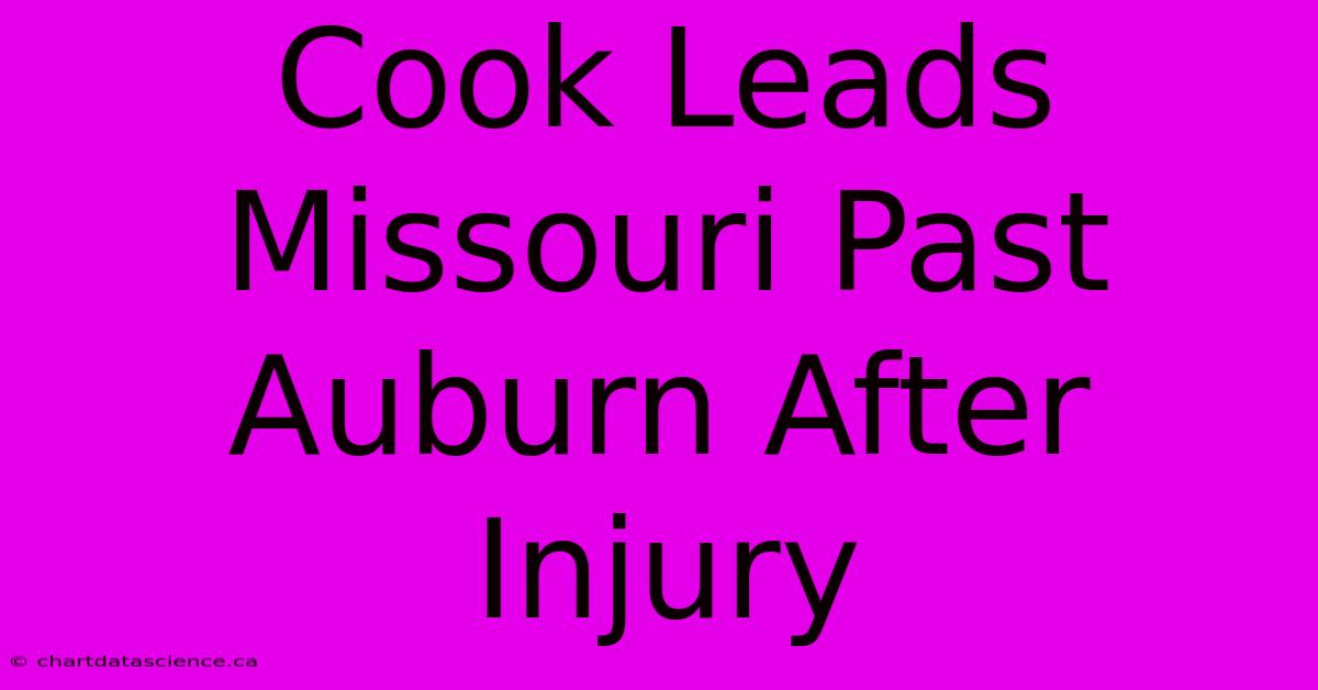 Cook Leads Missouri Past Auburn After Injury