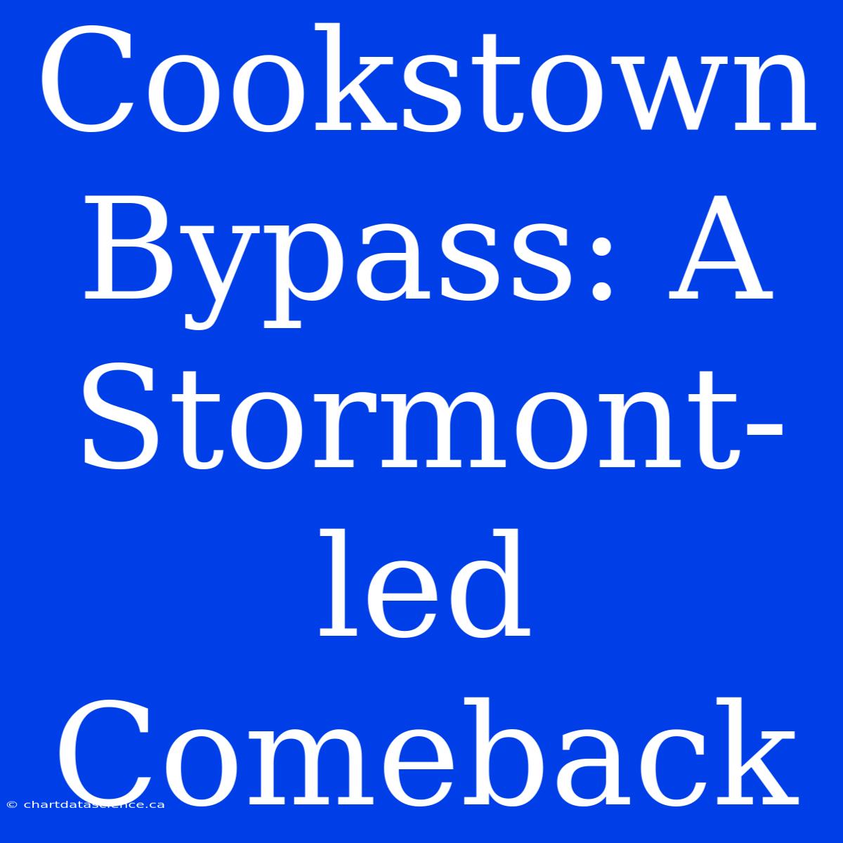 Cookstown Bypass: A Stormont-led Comeback