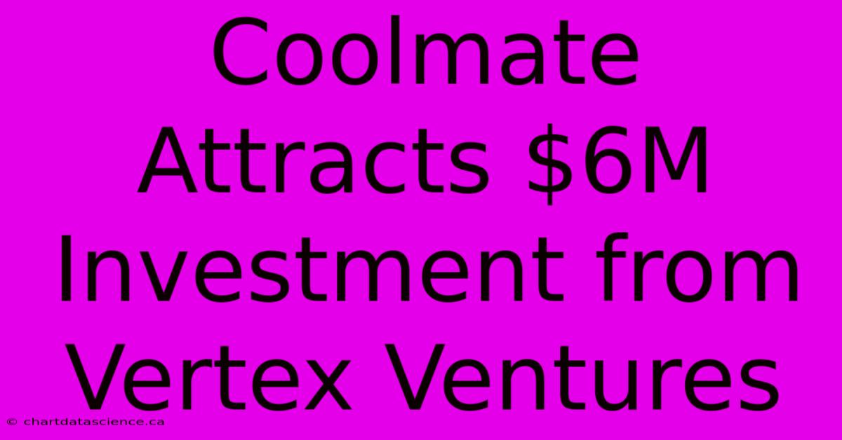 Coolmate Attracts $6M Investment From Vertex Ventures