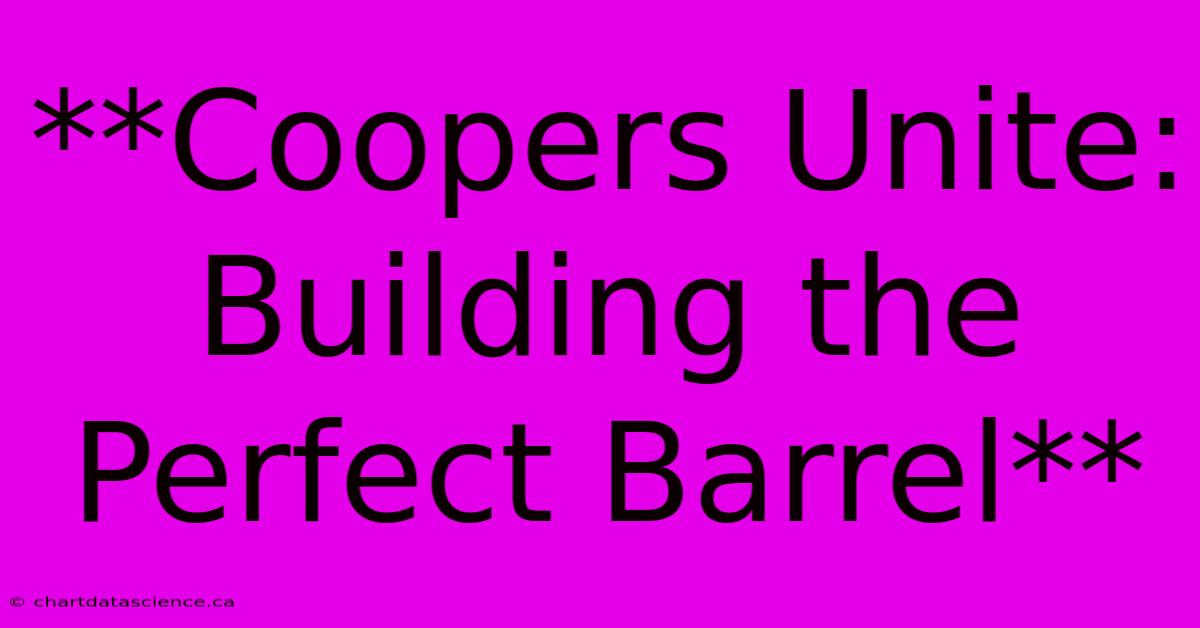 **Coopers Unite: Building The Perfect Barrel**