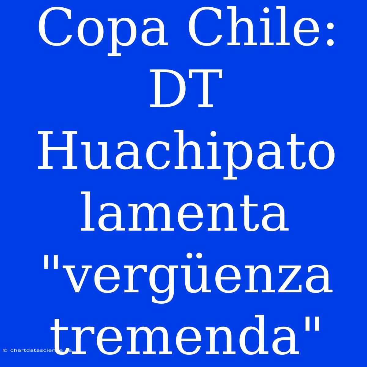 Copa Chile: DT Huachipato Lamenta 