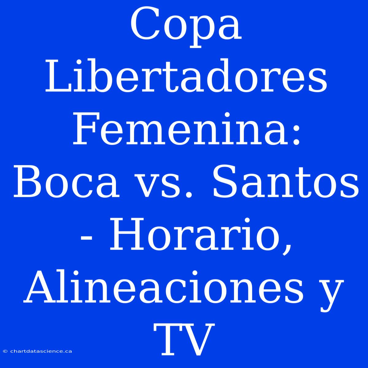 Copa Libertadores Femenina: Boca Vs. Santos - Horario, Alineaciones Y TV