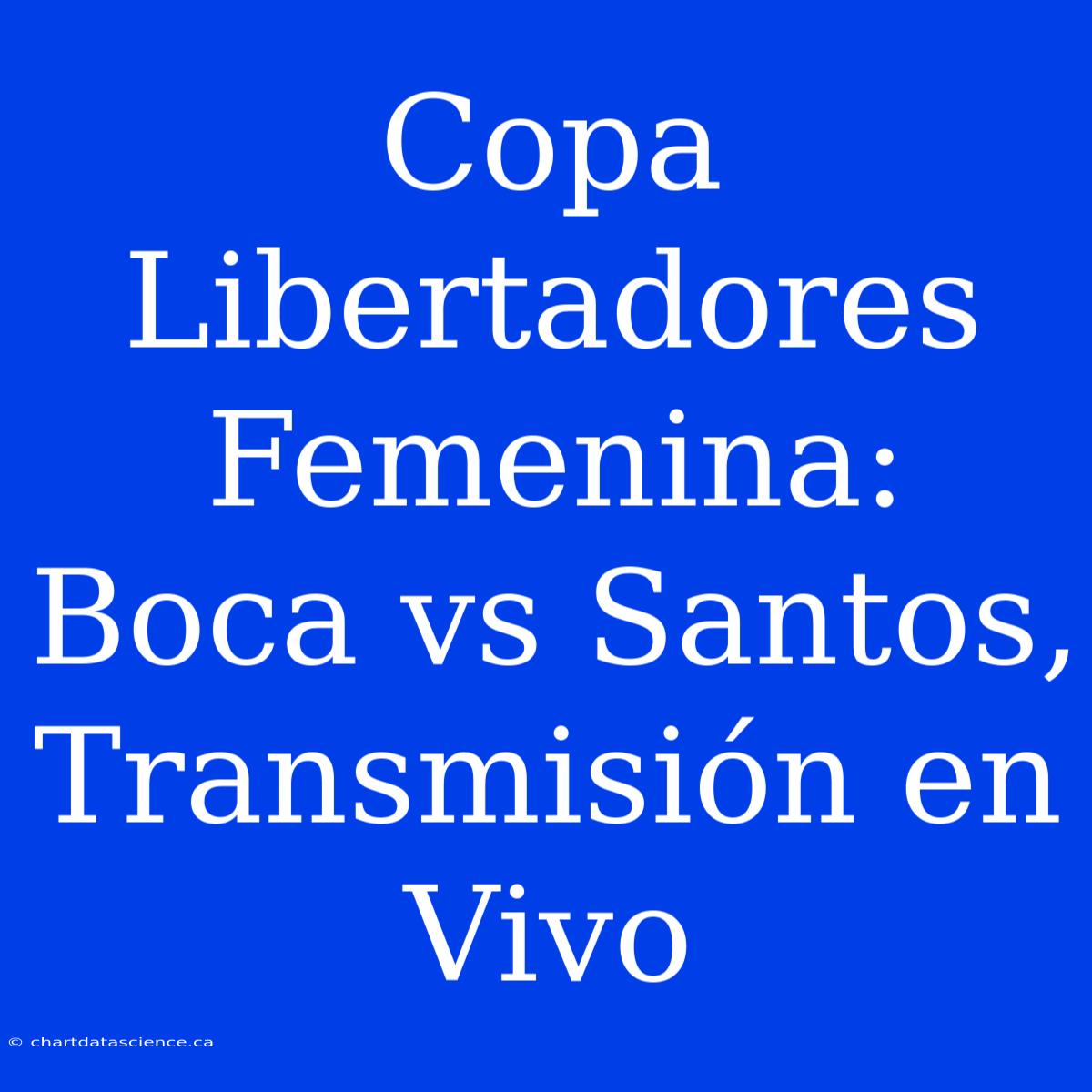 Copa Libertadores Femenina: Boca Vs Santos, Transmisión En Vivo