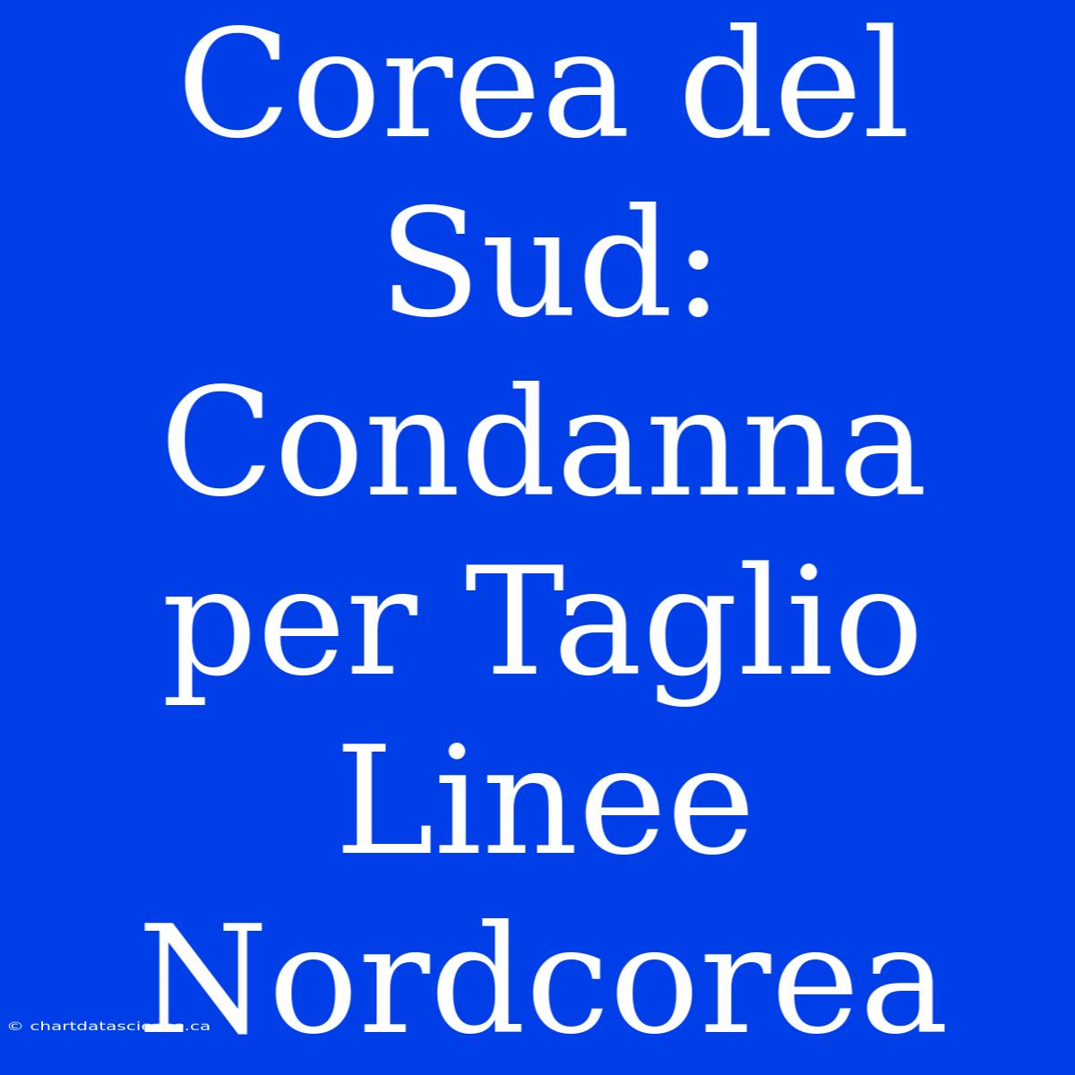 Corea Del Sud: Condanna Per Taglio Linee Nordcorea