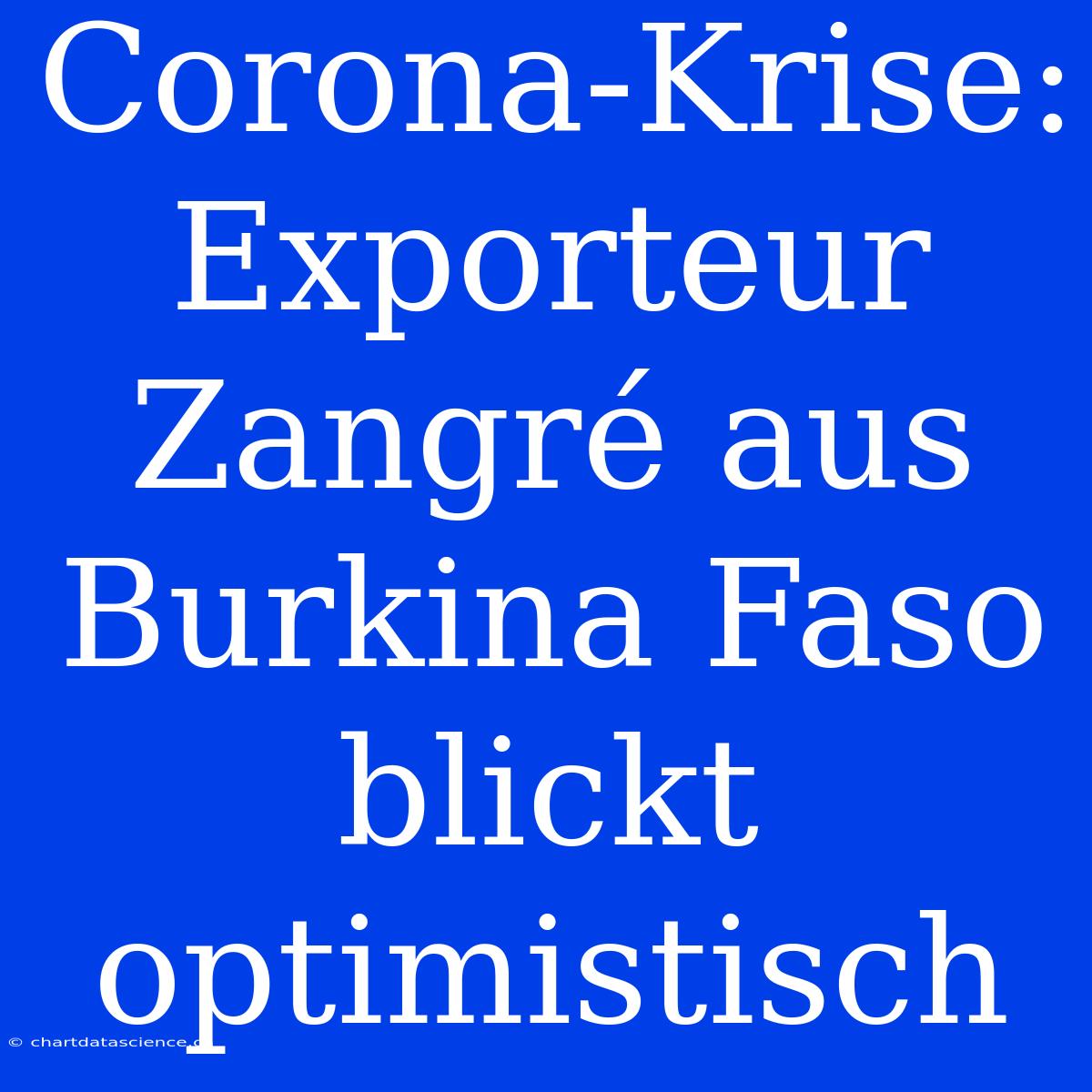 Corona-Krise: Exporteur Zangré Aus Burkina Faso Blickt Optimistisch