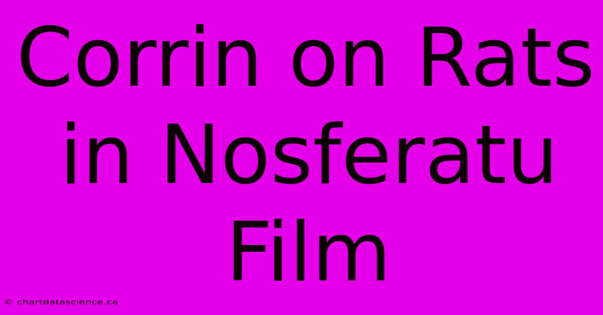 Corrin On Rats In Nosferatu Film