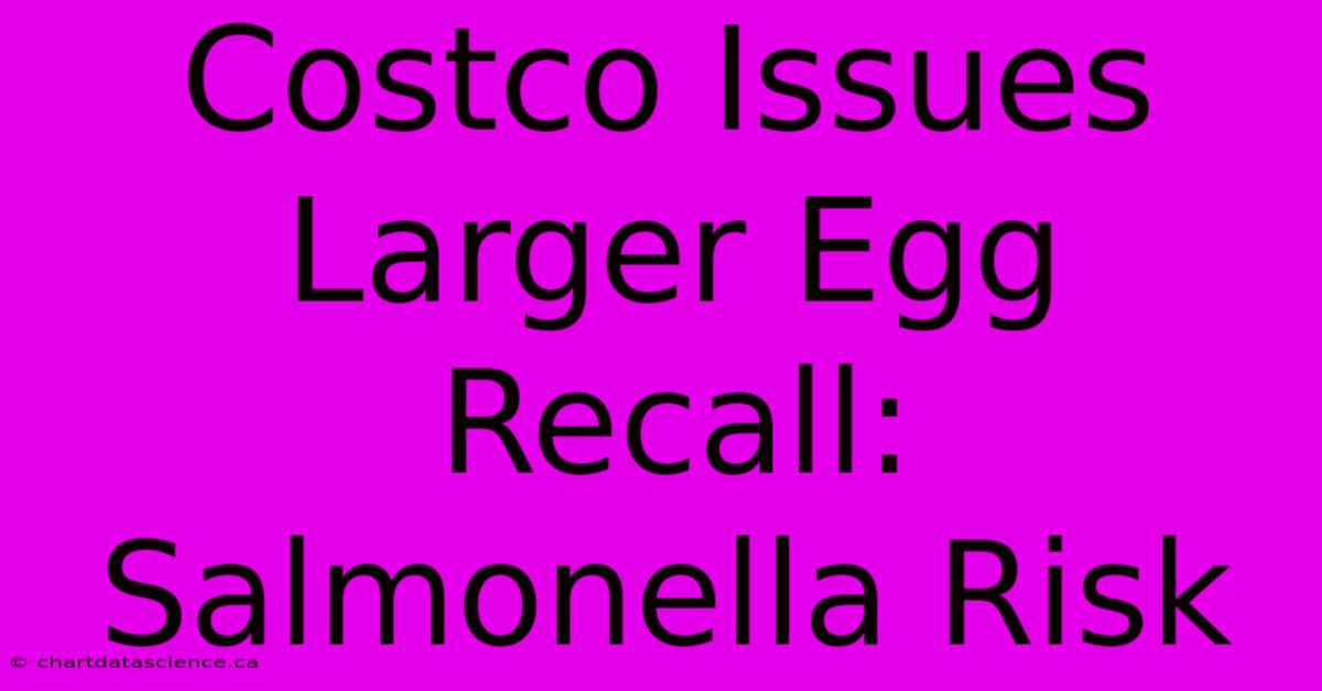 Costco Issues Larger Egg Recall: Salmonella Risk