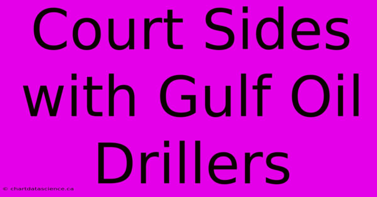 Court Sides With Gulf Oil Drillers 