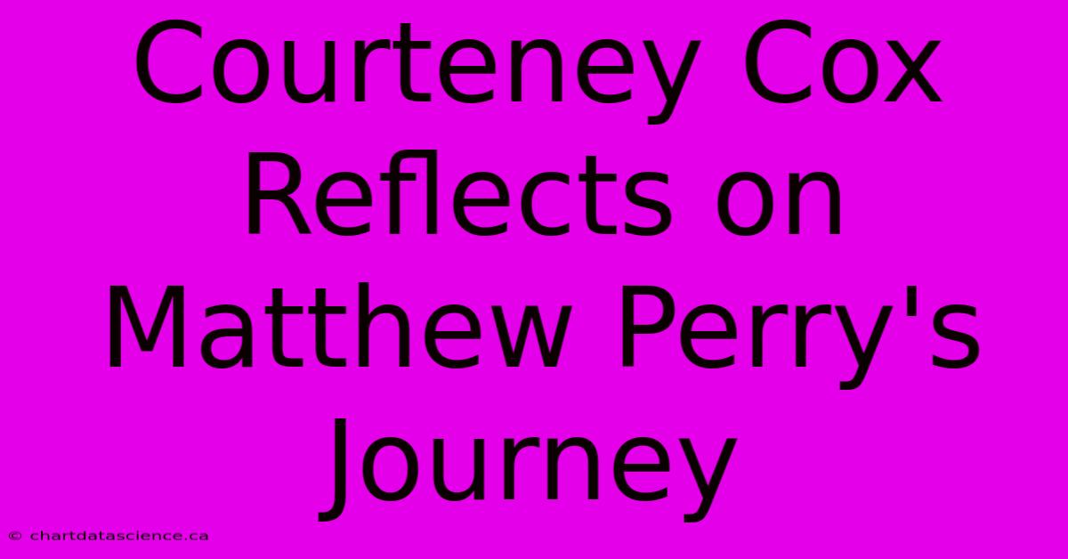 Courteney Cox Reflects On Matthew Perry's Journey 