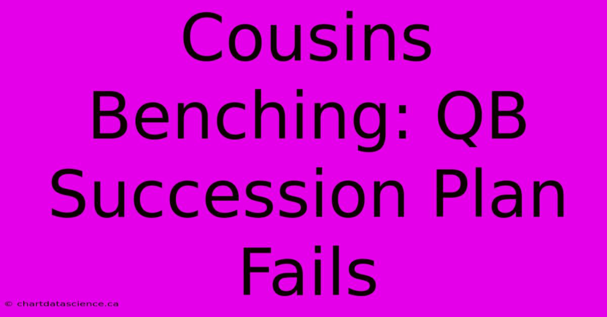 Cousins Benching: QB Succession Plan Fails