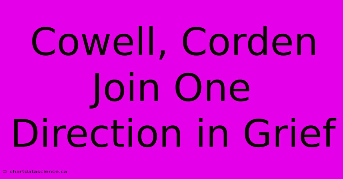 Cowell, Corden Join One Direction In Grief