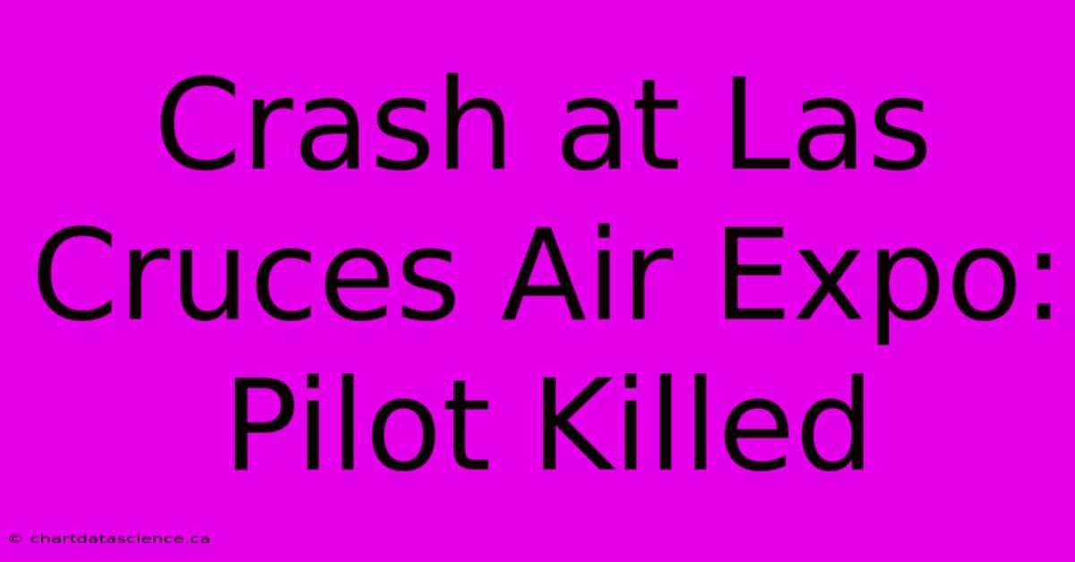 Crash At Las Cruces Air Expo: Pilot Killed 