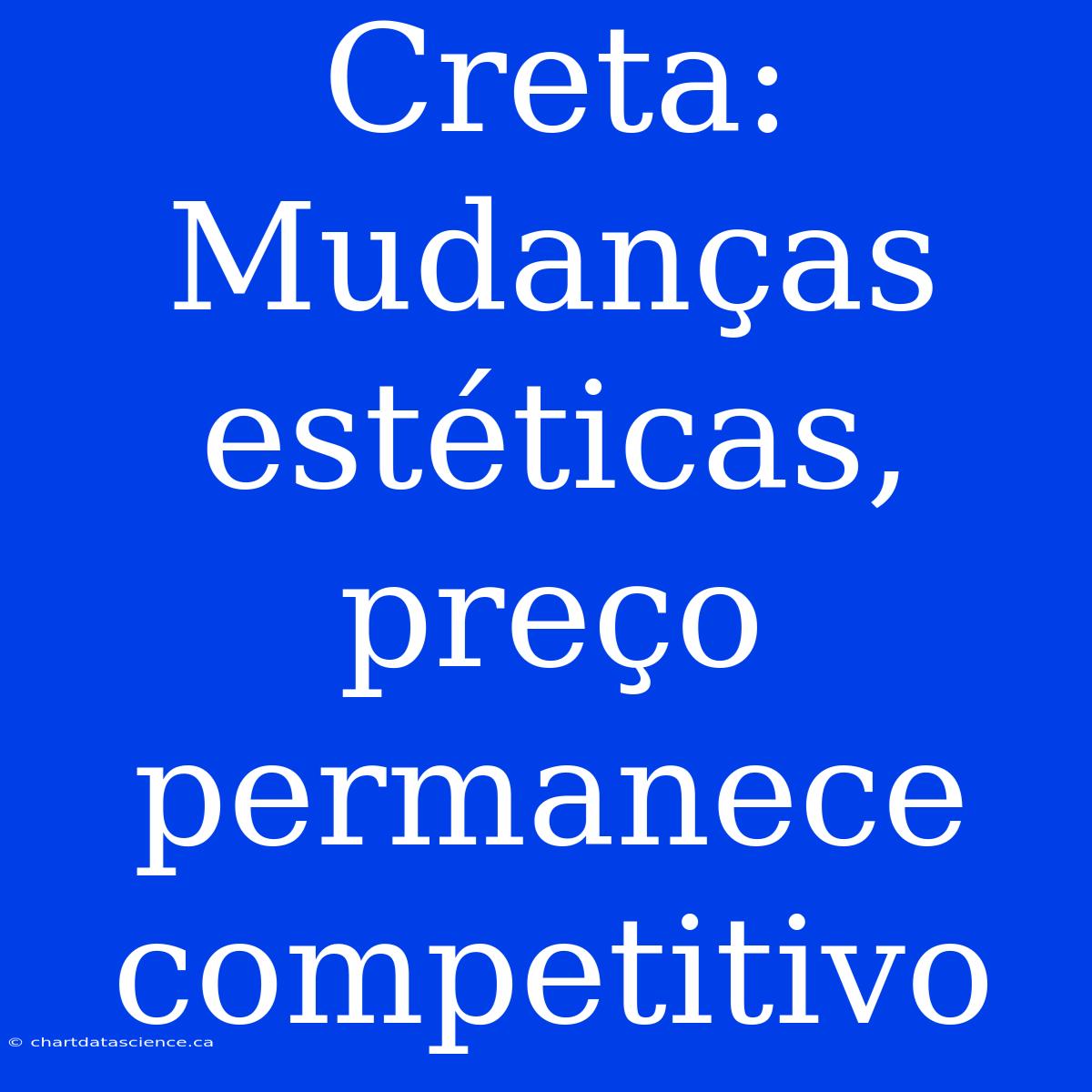 Creta: Mudanças Estéticas, Preço Permanece Competitivo