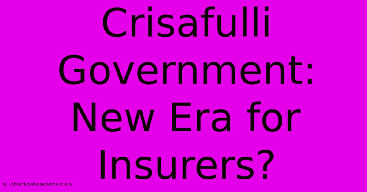 Crisafulli Government: New Era For Insurers?