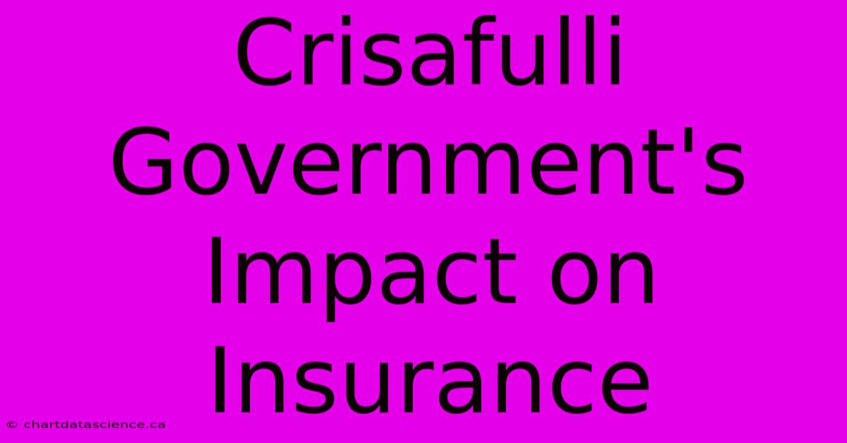 Crisafulli Government's Impact On Insurance