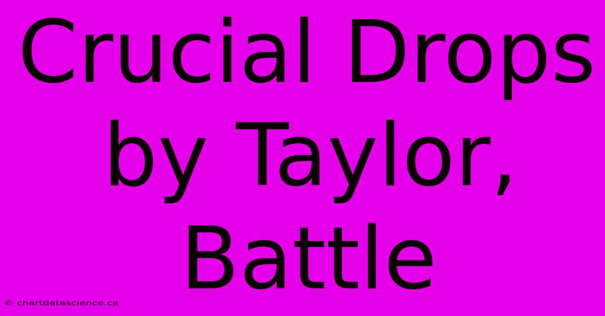 Crucial Drops By Taylor, Battle