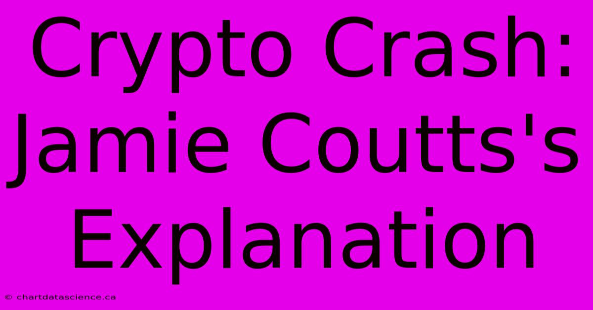 Crypto Crash: Jamie Coutts's Explanation