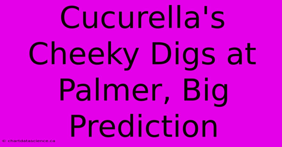 Cucurella's Cheeky Digs At Palmer, Big Prediction