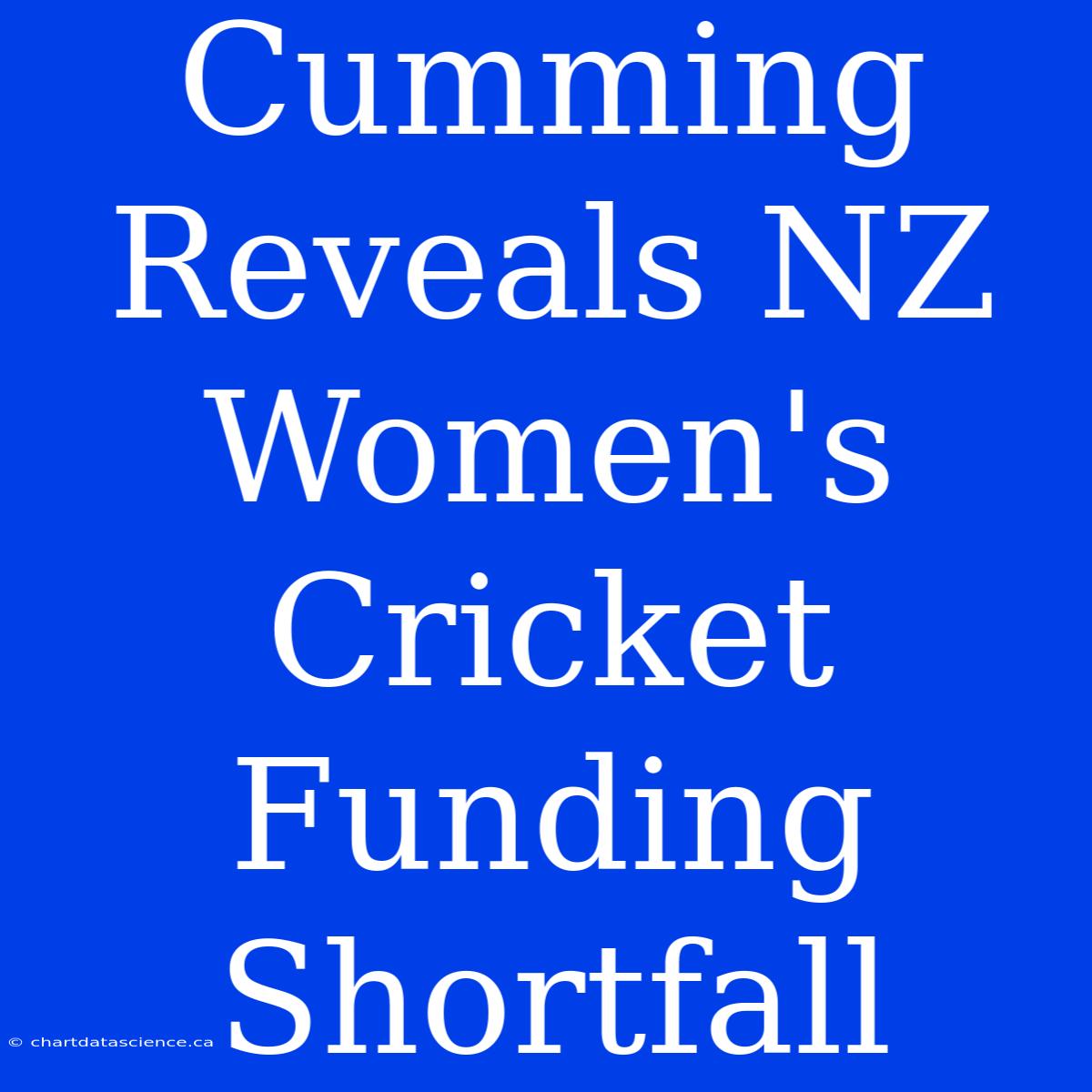 Cumming Reveals NZ Women's Cricket Funding Shortfall