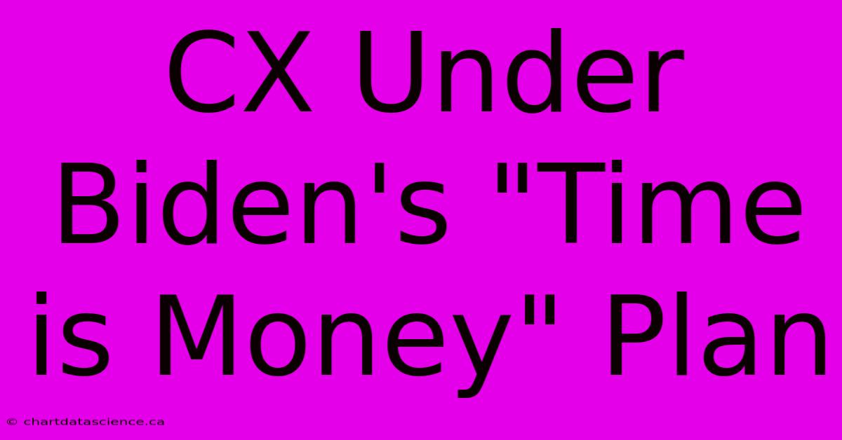 CX Under Biden's 