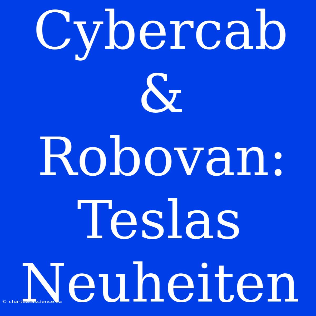 Cybercab & Robovan: Teslas Neuheiten