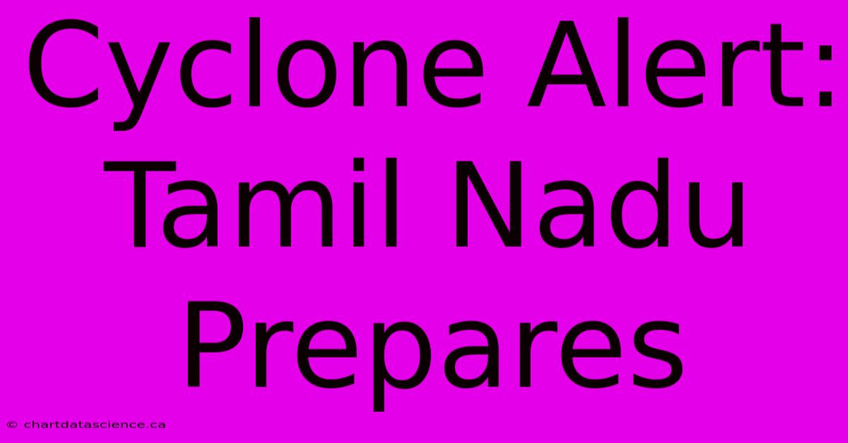 Cyclone Alert: Tamil Nadu Prepares