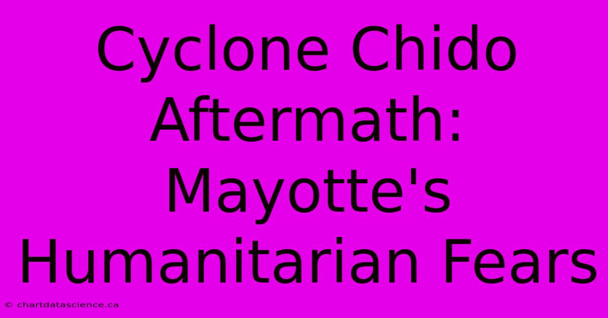 Cyclone Chido Aftermath: Mayotte's Humanitarian Fears