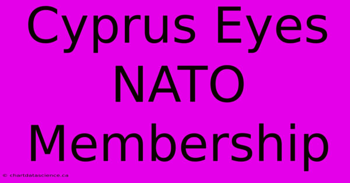 Cyprus Eyes NATO Membership