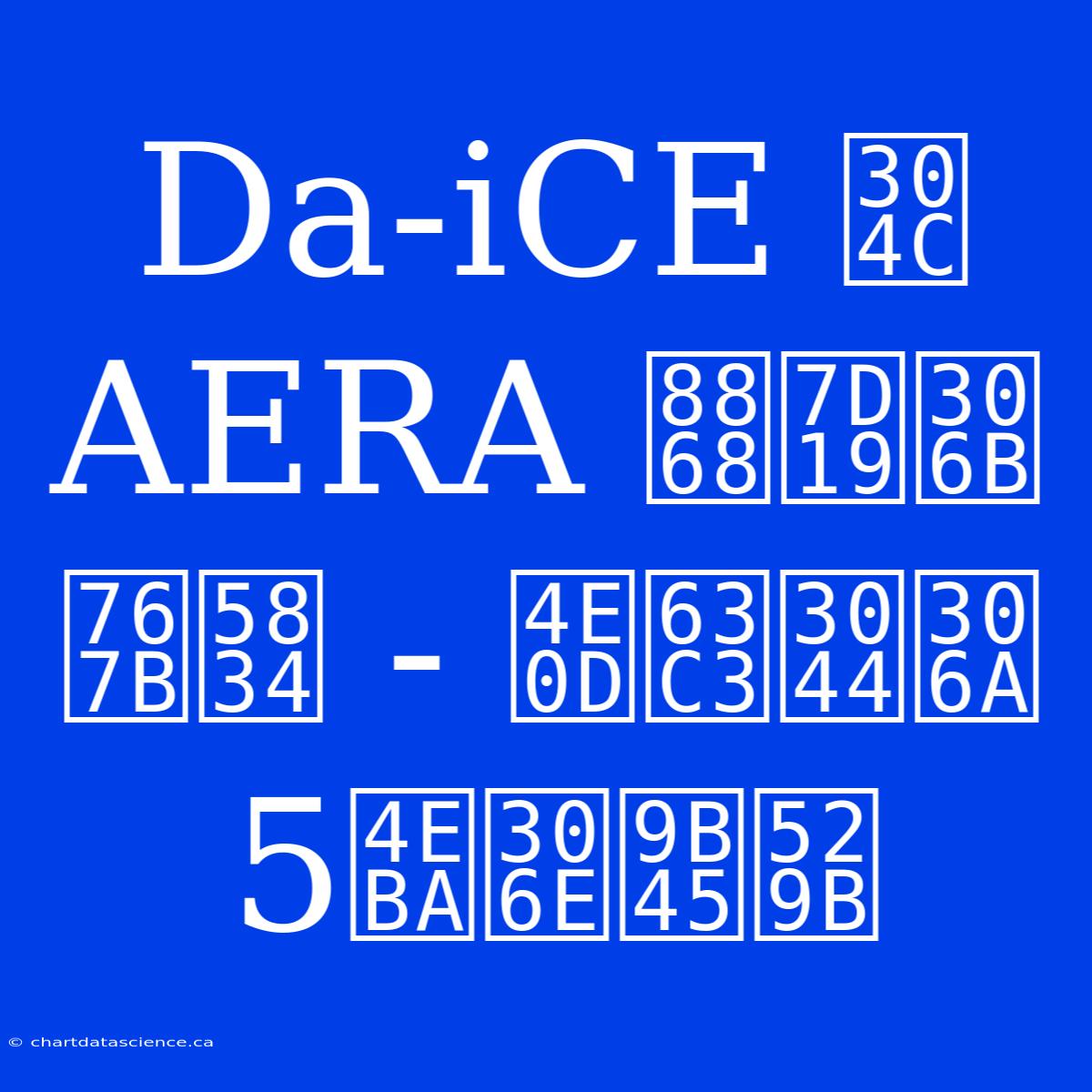 Da-iCE が AERA 表紙に登場 - 不揃いな5人の魅力