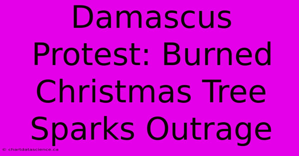 Damascus Protest: Burned Christmas Tree Sparks Outrage