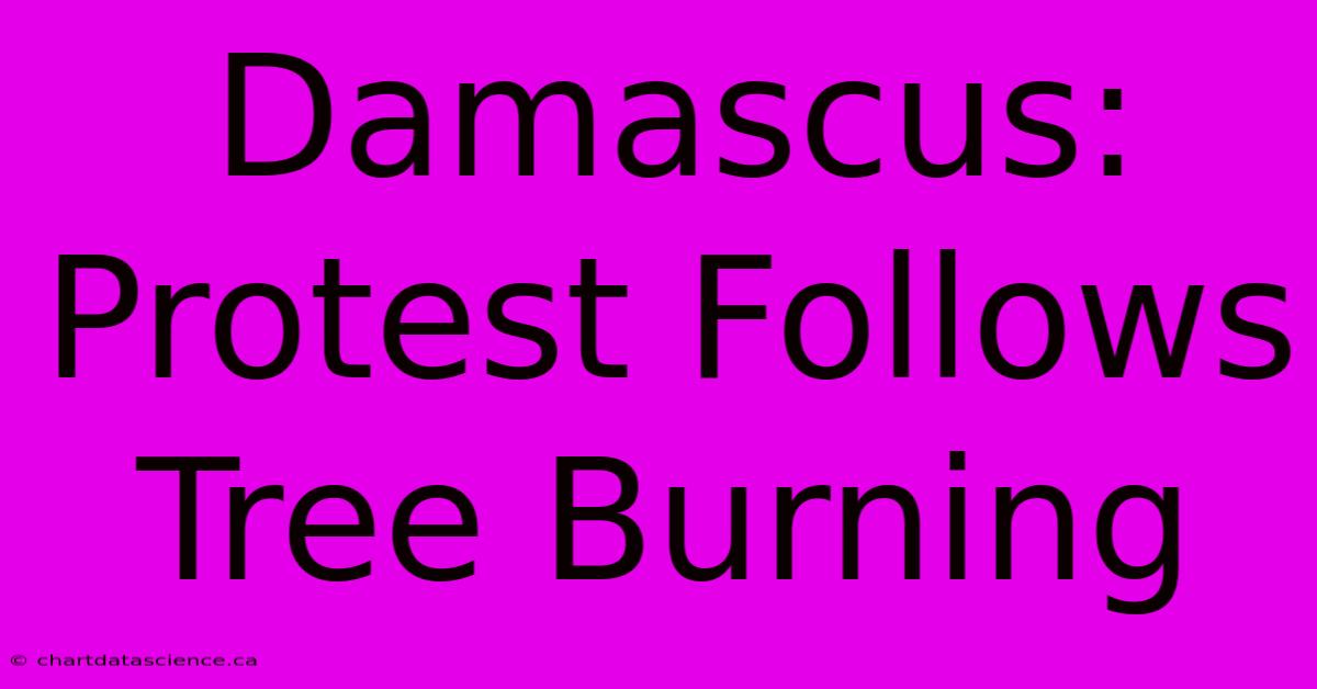 Damascus:  Protest Follows Tree Burning