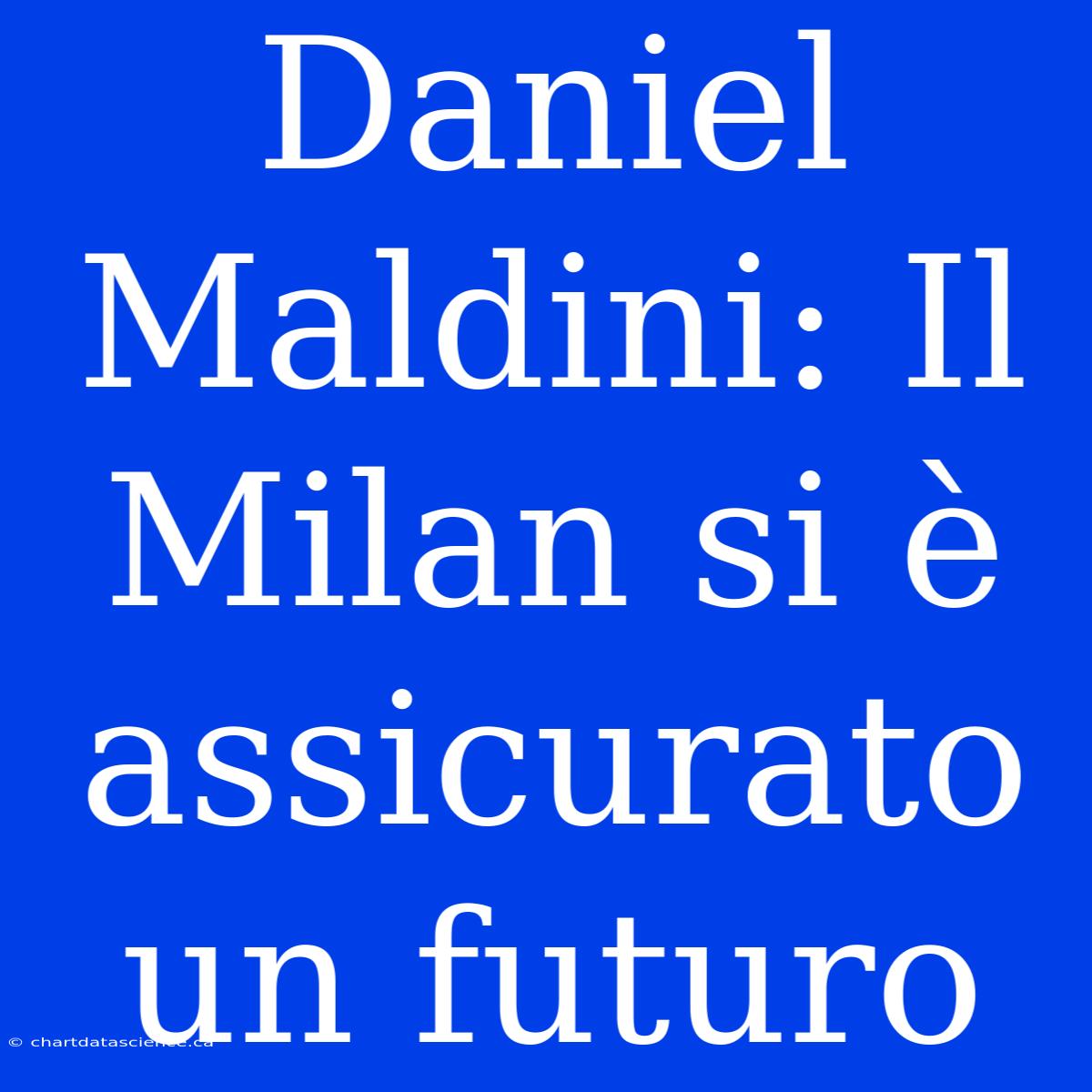 Daniel Maldini: Il Milan Si È Assicurato Un Futuro