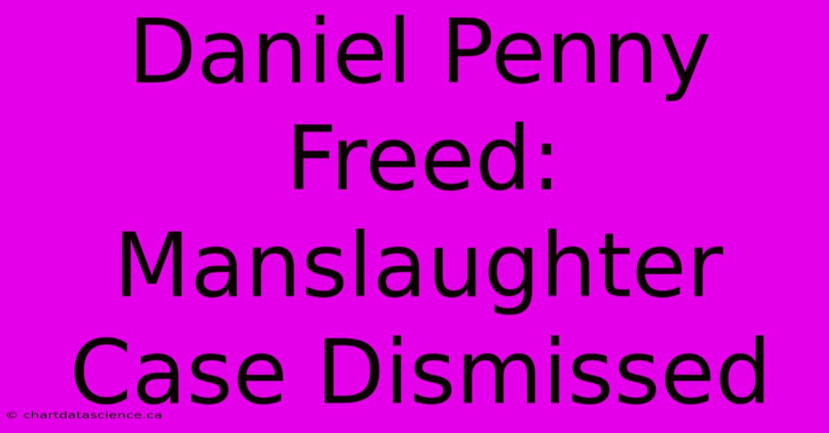 Daniel Penny Freed: Manslaughter Case Dismissed