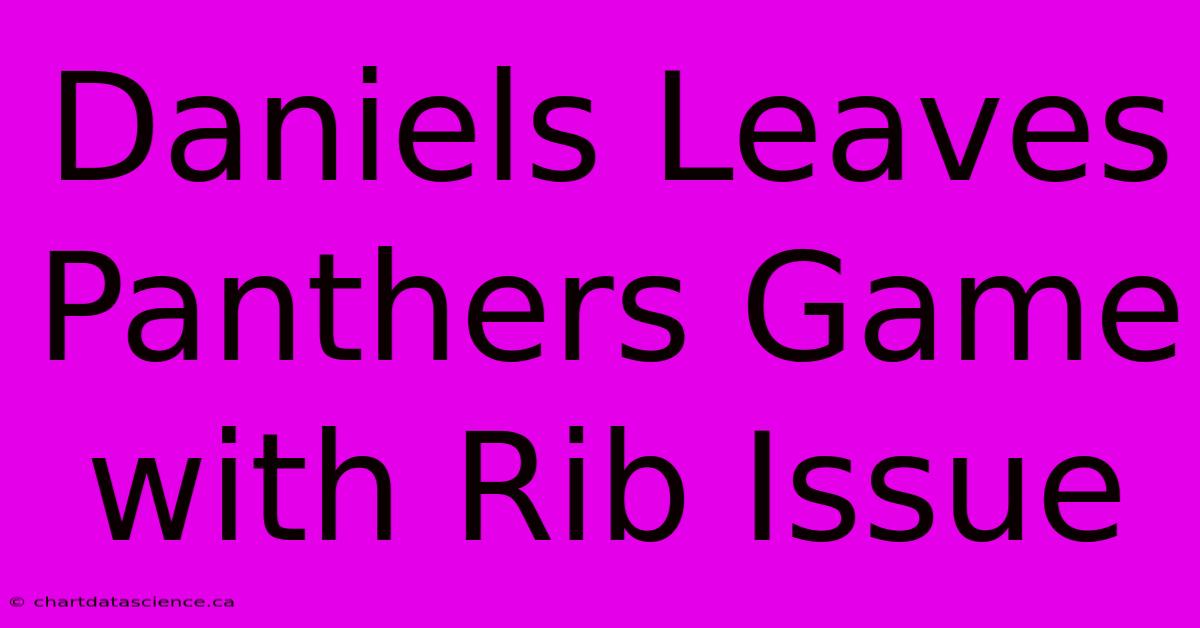 Daniels Leaves Panthers Game With Rib Issue