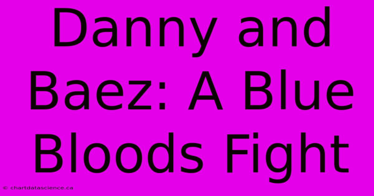 Danny And Baez: A Blue Bloods Fight