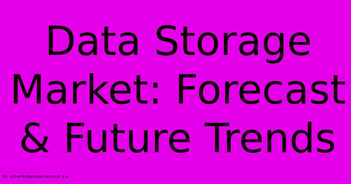 Data Storage Market: Forecast & Future Trends