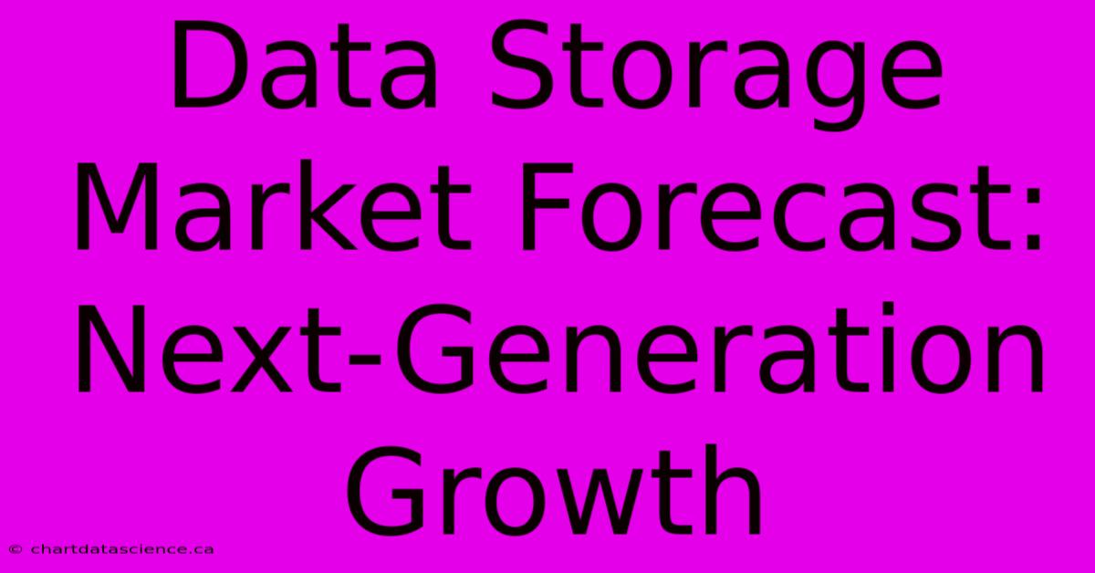 Data Storage Market Forecast: Next-Generation Growth