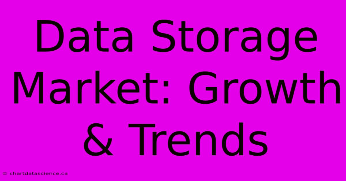 Data Storage Market: Growth & Trends