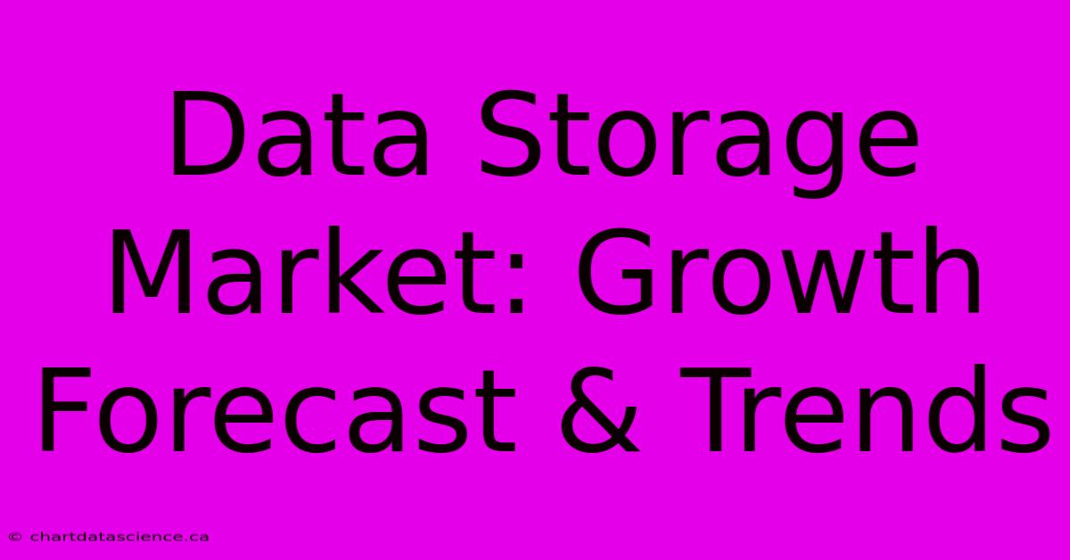 Data Storage Market: Growth Forecast & Trends